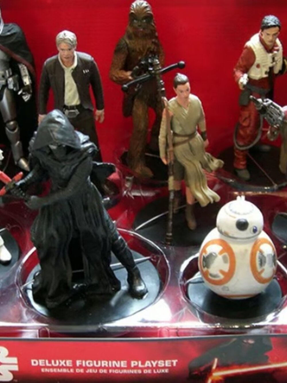Disney Store Star Wars The Force Awakens Deluxe PVC Figurine 10 Figure Playset